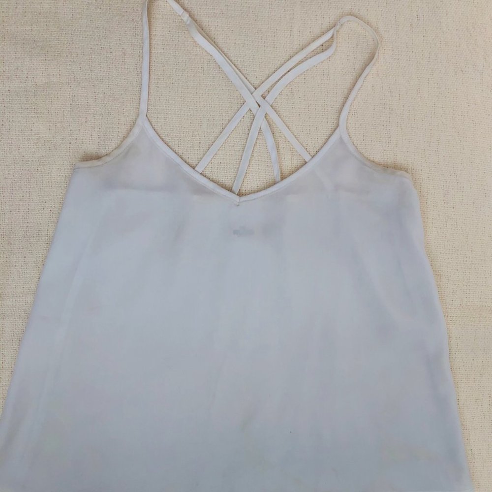 Basic White Chiffon Blouse - Picture 2 of 4